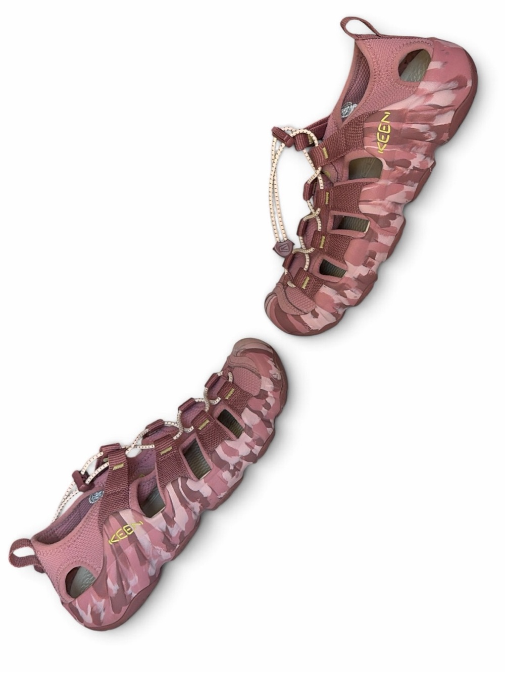 KEEN Newport H2 Women’s Pink Camo Water Hiking Sandals Size 8.5 Like New - Picture 12 of 16